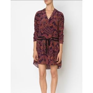 Veronica Beard Paisley Print Silk Dress